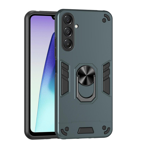 Samsung Galaxy A17 5G Shockproof Metal Ring Holder Phone Case - Green