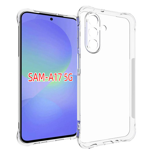 Samsung Galaxy A17 5G Shockproof Non-slip Thickening TPU Phone Case - Transparent