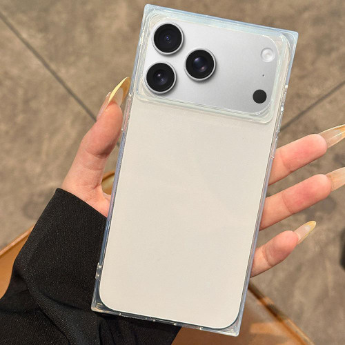 iPhone 17 Pro Max All Inclusive Cube TPU Phone Case - Transparent