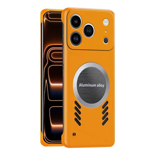 iPhone 17 Pro Max All-inclusive Lens Frameless Graphene Cooling Phone Case - Orange