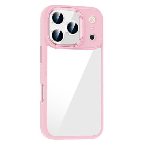 iPhone 17 Pro Max Anti-fingerprint Highly Transparent PC Phone Case - Pink