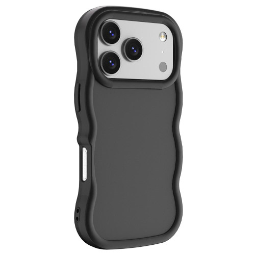 iPhone 17 Pro Max Big Wave Skin Feel Phone Case - Black