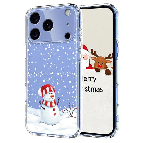 iPhone 17 Pro Max Christmas-themed Printed TPU Phone Case - Christmas Snowman