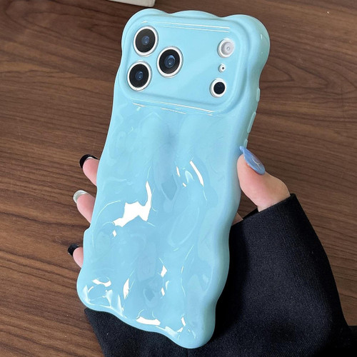 iPhone 17 Pro Max Cloud-Style TPU Shockroof Phone Case - Blue