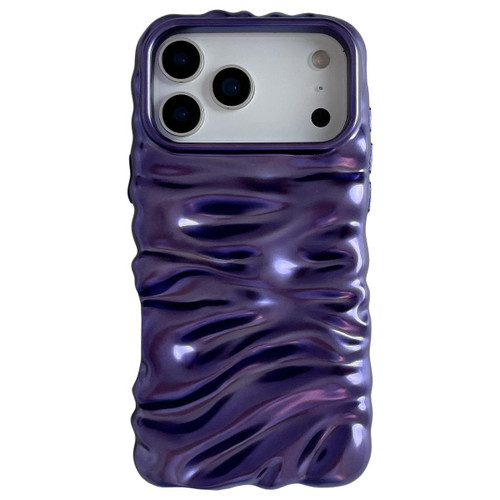iPhone 17 Pro Max Cream Texture Electroplating TPU Full Coverage Phone Case - Matte Purple