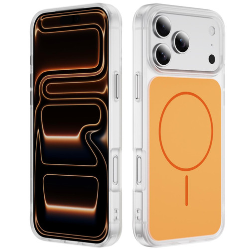 iPhone 17 Pro Max Crystal Frosted Skin Feel Magnetic MagSafe Phone Case - Orange