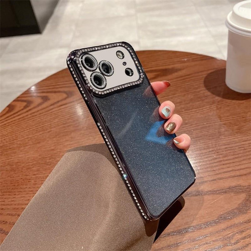 iPhone 17 Pro Max Diamond Glitter TPU Phone Case - Black