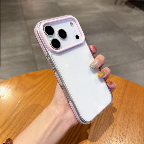 iPhone 17 Pro Max Dual-Color PC Hybrid TPU Phone Case - Pink