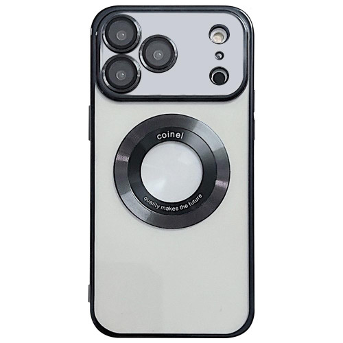 iPhone 17 Pro Max Electroplating Magsafe TPU Phone Case - Black