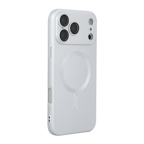 iPhone 17 Pro Max ENKAY MagSafe Matte TPU Phone Case with Lens Film - Silver