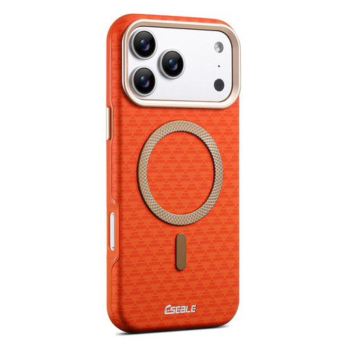 iPhone 17 Pro Max ESEBLE L3 Triangular Shield Metal Lens Magnetic Phone Case - Orange