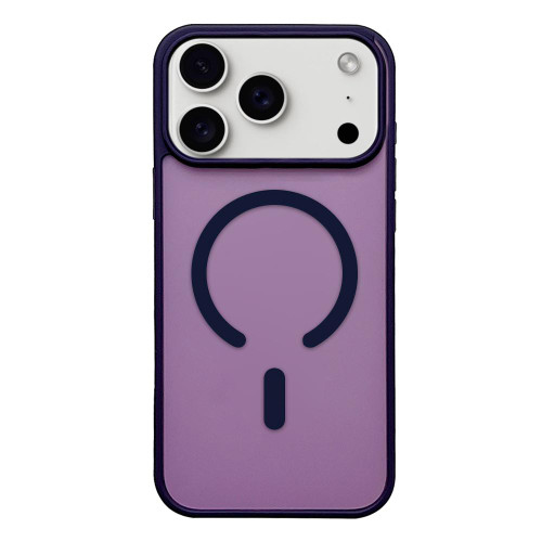iPhone 17 Pro Max Frosted Skin Feel MagSafe Phone Case - Dark Purple