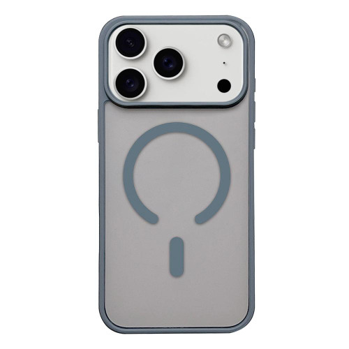 iPhone 17 Pro Max Frosted Skin Feel MagSafe Phone Case - Titanium Gray