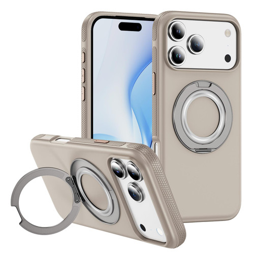iPhone 17 Pro Max Gear Holder C MagSafe Phone Case - Beige Gray