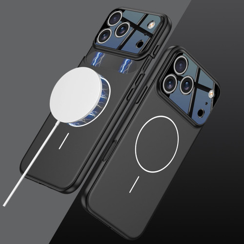 iPhone 17 Pro Max GKK Color Master Splicing MagSafe Magnetic Phone Case - Black