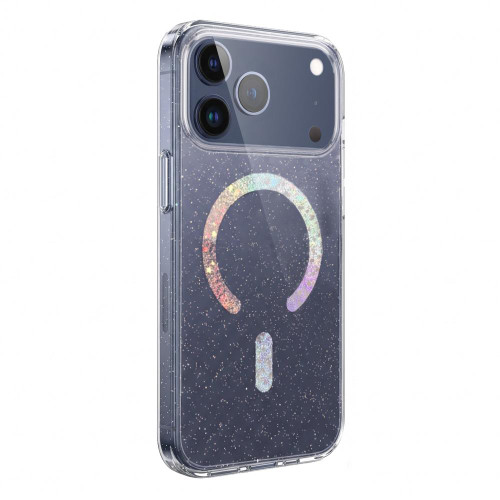 iPhone 17 Pro Max Glitter Magnetic TPU Phone Case - Stars