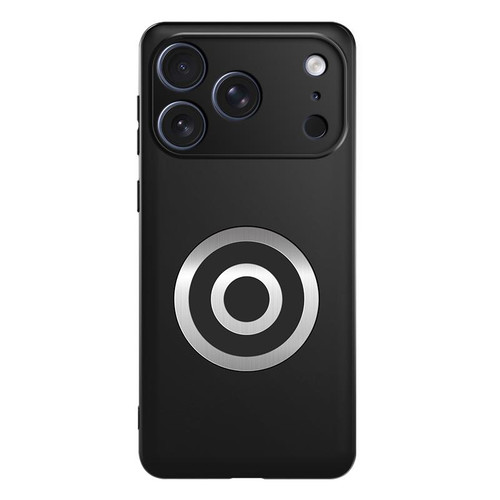 iPhone 17 Pro Max Graphene Brass Thermal Grease Cooling Frosted Magnetic Phone Case - Black