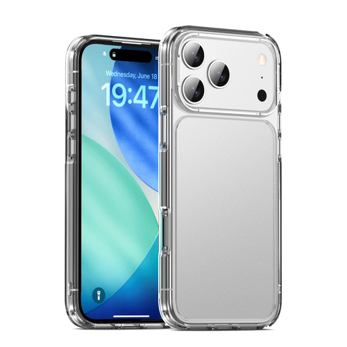 iPhone 17 Pro Max iPAKY Phantom Series Shockproof PC+TPU Phone Case - Matte White