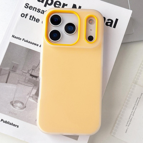 iPhone 17 Pro Max Jelly Color Matte Feel PC Hybrid TPU Phone Case - Orange