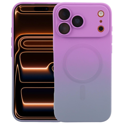 iPhone 17 Pro Max Liquid TPU Silicone Gradient MagSafe Phone Case - Purple