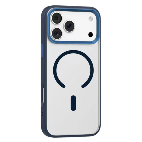 iPhone 17 Pro Max Mutural Mist MagSafe Series Magnetic PC Hybrid TPU Phone Case - Deep Blue
