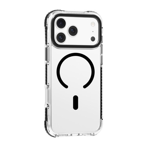 iPhone 17 Pro Max Mutural Transparent Color Series PC+TPU Magnetic MagSafe Phone Case - Black