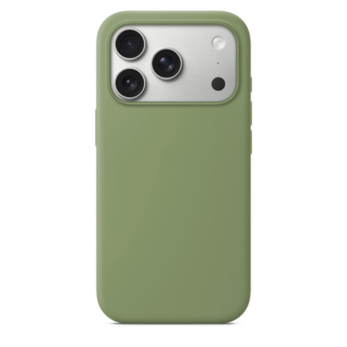 iPhone 17 Pro Max Official Lanyard Hole Liquid Silicone Phone Case - Light Jade Green