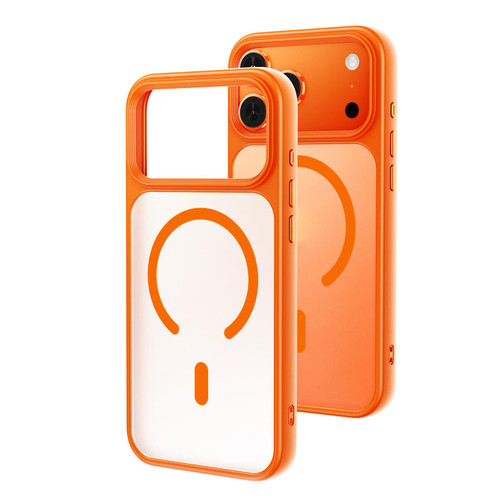 iPhone 17 Pro Max Oil-spray Skin Feel MagSafe PC Hybrid TPU Phone Case - Orange