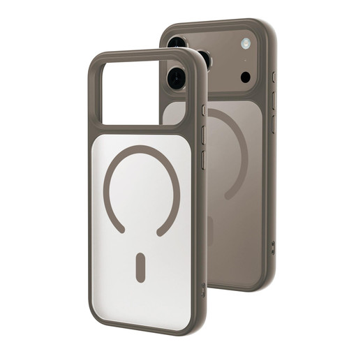 iPhone 17 Pro Max Oil-spray Skin Feel MagSafe PC Hybrid TPU Phone Case - Titanium Gray