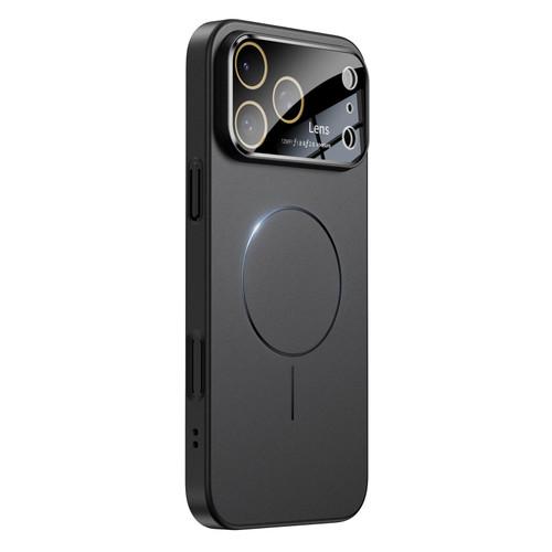 iPhone 17 Pro Max Oil-sprayed Skin Feel Magsafe Shockproof Phone Case - Black