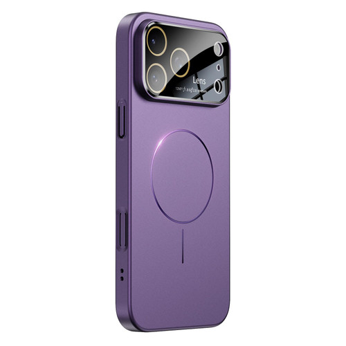 iPhone 17 Pro Max Oil-sprayed Skin Feel Magsafe Shockproof Phone Case - Purple