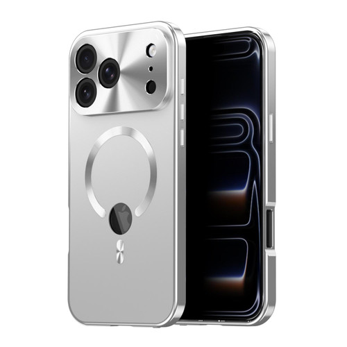 iPhone 17 Pro Max Privacy Screen Film Full Cover MagSafe Phone Case - Silver