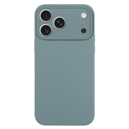 iPhone 17 Pro Max Pure Color Liquid Silicone Fine Pore Phone Case - Pine Needle Green