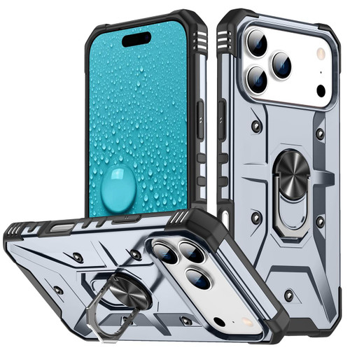 iPhone 17 Pro Max Ring Holder Phone Case - Grey