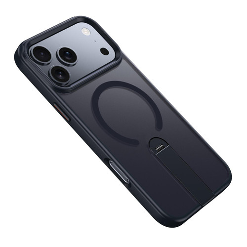 iPhone 17 Pro Max Rotating Bar Holder Magnetic MagSafe Phone Case - Black