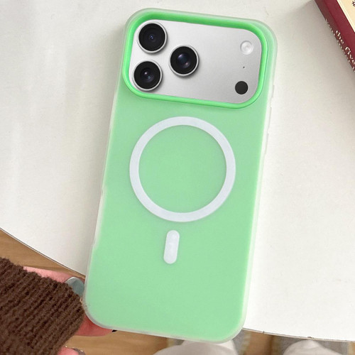 iPhone 17 Pro Max Skin Feel MagSafe Magnetic PC Hybrid TPU Phone Case - Green