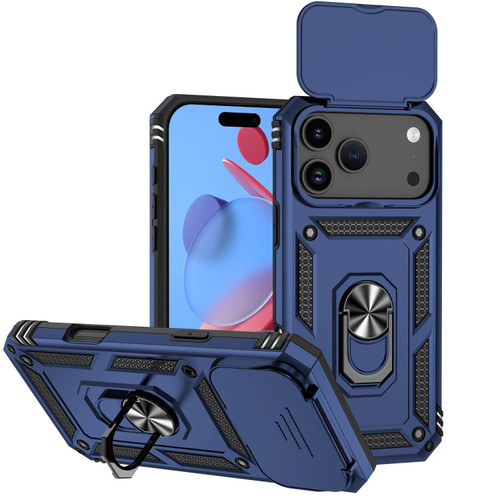 iPhone 17 Pro Max Sliding Camshield Holder Phone Case - Blue