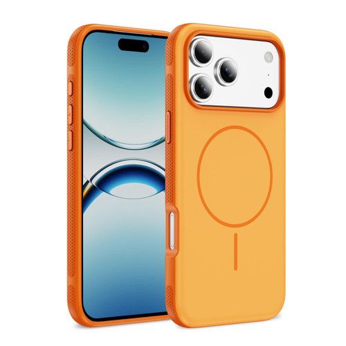 iPhone 17 Pro Max Two-colors Imitation Original Magsafe PC Hybrid TPU Phone Case - Orange