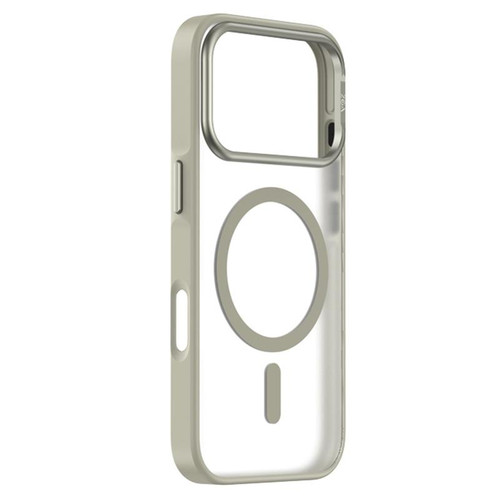 iPhone 17 Pro Max ZGA Matte Clear Magsafe PC Hybrid TPU Phone Case - Grey