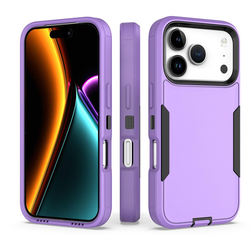 iPhone 17 Pro 2 in 1 PC Hybrid TPU Phone Case - Purple+Black