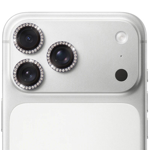 iPhone 17 Pro 9H Point Drill Camera Lens Protector Ring - Dark Blue