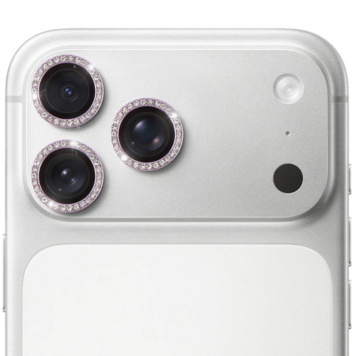 iPhone 17 Pro 9H Point Drill Camera Lens Protector Ring - Light Purple