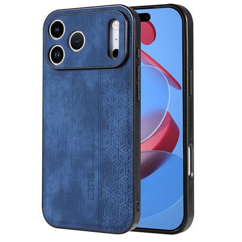iPhone 17 Pro AZNS 3D Embossed Skin Feel Phone Case - Sapphire Blue