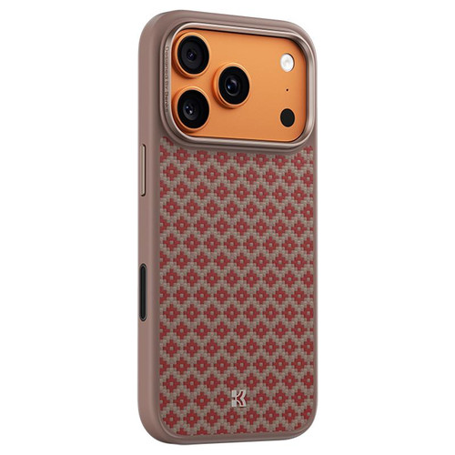iPhone 17 Pro Benks Y3 Kevlar Diamond Pattern Shockproof Magnetic Phone Case - Orange