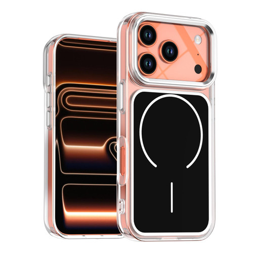 iPhone 17 Pro Bright Shadow Two-color MagSafe Magnetic Phone Case - Black