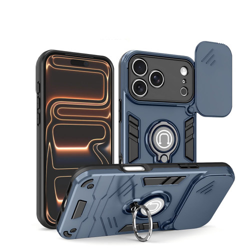 iPhone 17 Pro Camshield Ring Holder Phone Case - Royal Blue