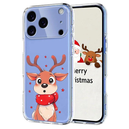 iPhone 17 Pro Christmas-themed Printed TPU Phone Case - Christmas Elk