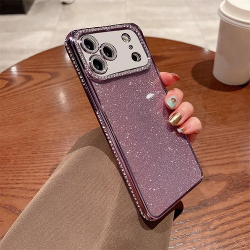 iPhone 17 Pro Diamond Glitter TPU Phone Case - Purple