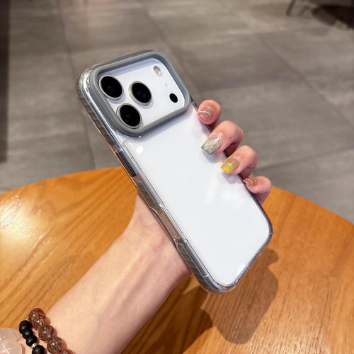 iPhone 17 Pro Dual-Color PC Hybrid TPU Phone Case - Grey