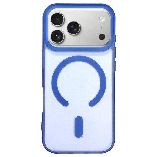 iPhone 17 Pro Dual-Side Frosted MagSafe Clear Phone Case - Blue